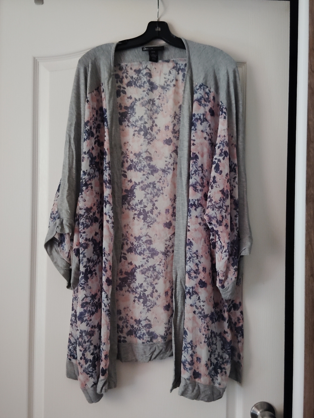 Lane Bryant Semi Sheer Chiffon Mid Duster Cover Up Resort Wear Size 22/24